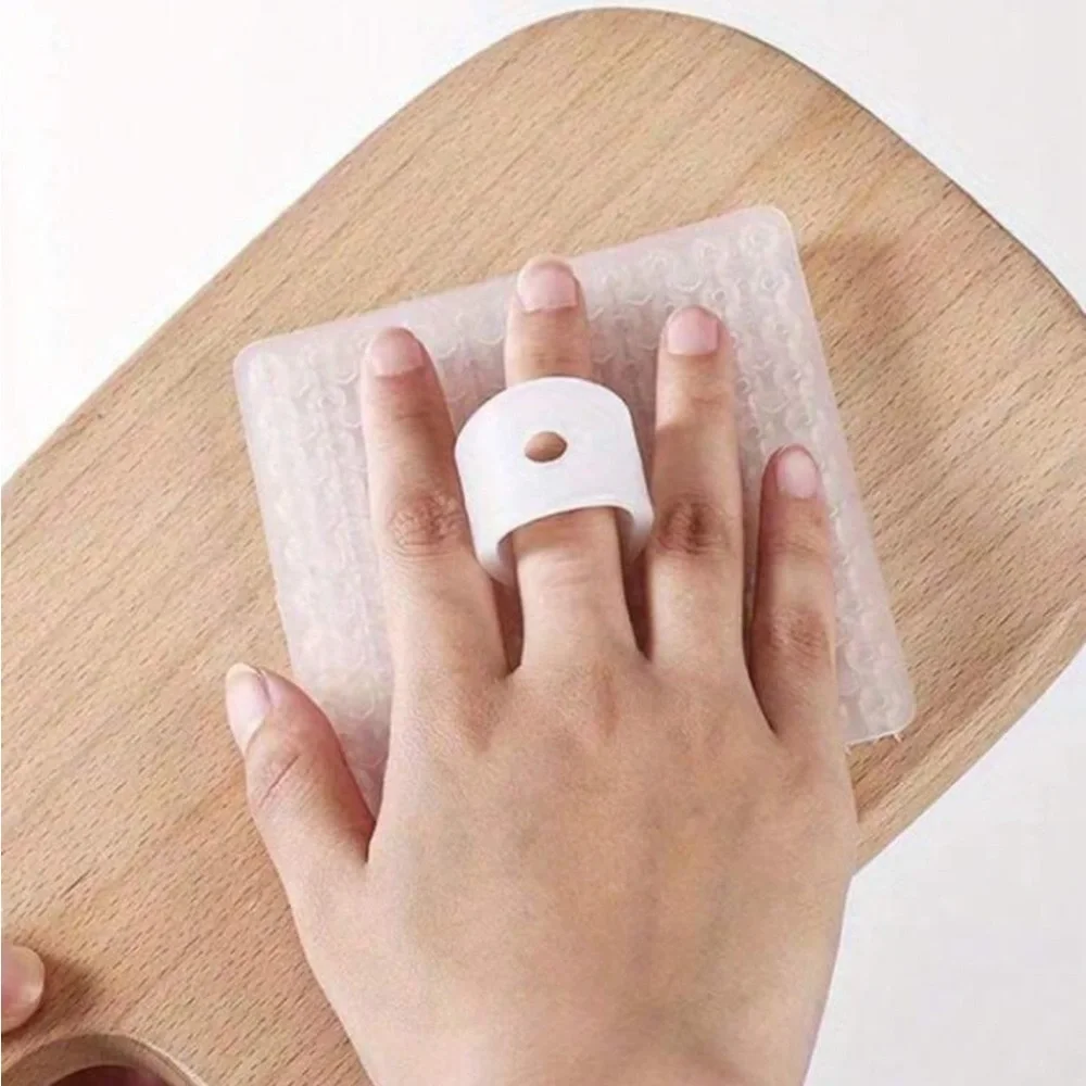Silicone Fruit, Vegetable, and Dish Scrubber - White